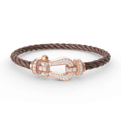 [Elite]FORCE LARGE HORSESHOE FULL DIAMOND BRACELET ROSE GOLD