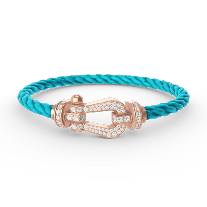 [Elite]FORCE LARGE HORSESHOE FULL DIAMOND BRACELET ROSE GOLD