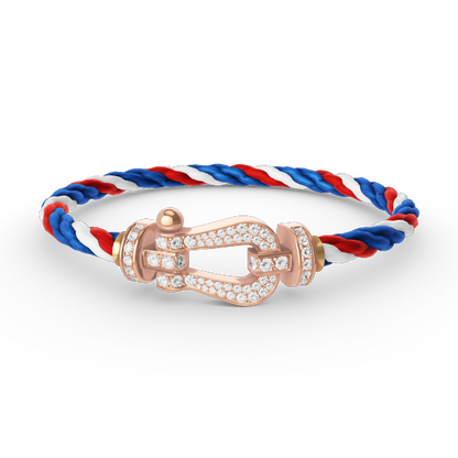 [Elite]FORCE LARGE HORSESHOE FULL DIAMOND BRACELET ROSE GOLD