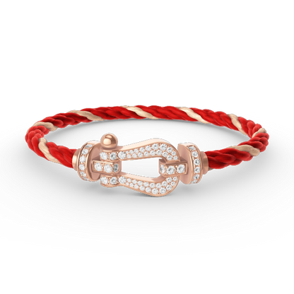 [Elite]FORCE LARGE HORSESHOE FULL DIAMOND BRACELET ROSE GOLD