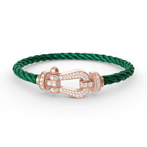 [Elite]FORCE LARGE HORSESHOE FULL DIAMOND BRACELET ROSE GOLD
