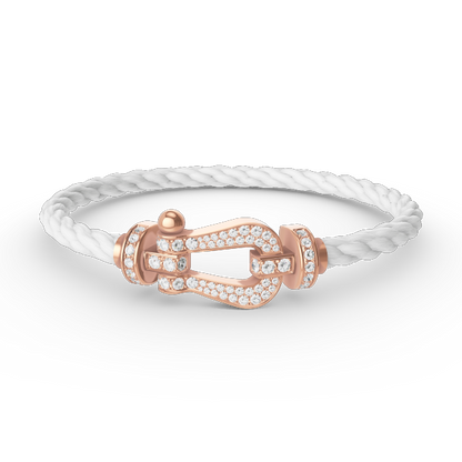 [Elite]FORCE LARGE HORSESHOE FULL DIAMOND BRACELET ROSE GOLD