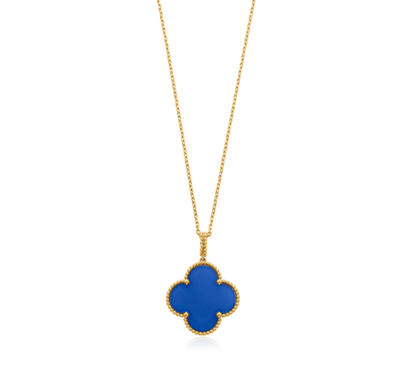 [Elite]CLOVER 25MM NECKLACE TURQUOISE ROSE GOLD