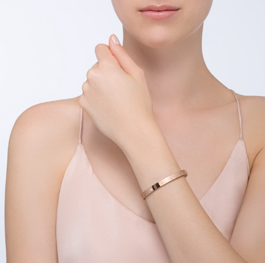 [Elite]LOVE BRACELET 6.1MM 4 DIAMONDS