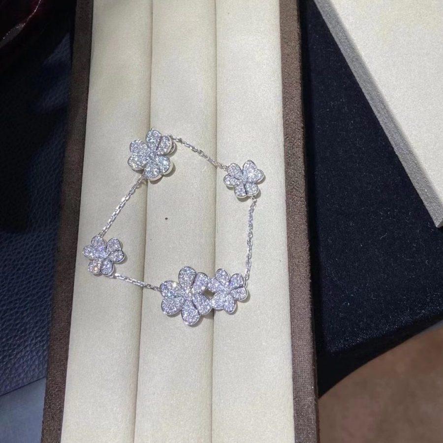 [Elite]FRIVOLE SILVER 5 FLOWERS BRACELET