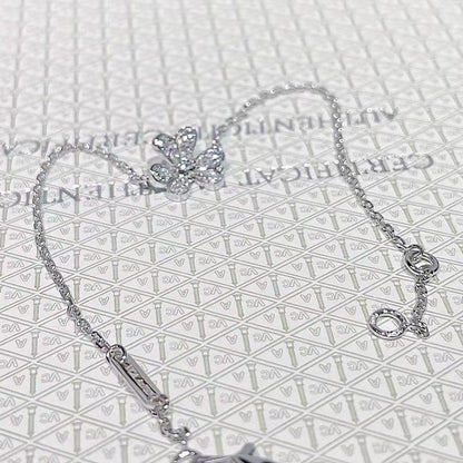 [Elite]FRIVOLE SILVER FLOWER DIAMOND BRACELET