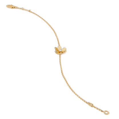 [Elite]FRIVOLE GOLD FLOWER PINK MALACHITE BRACELET