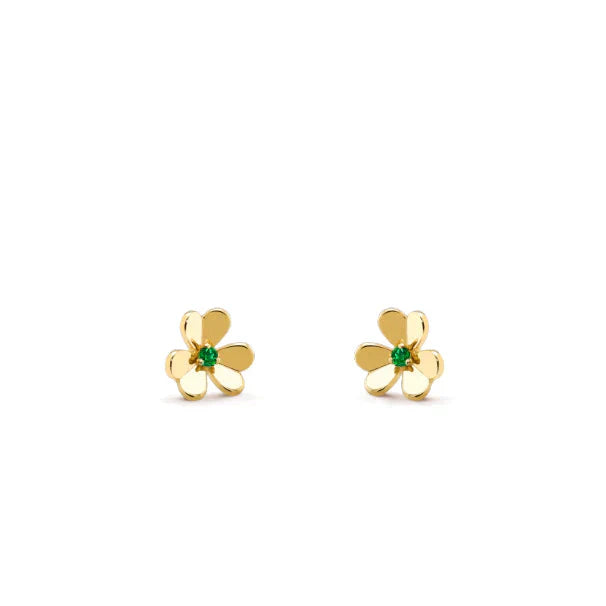 [Elite]FRIVOLE  FLOWER MALACHITE EARRINGS