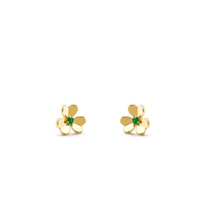 [Elite]FRIVOLE  FLOWER MALACHITE EARRINGS