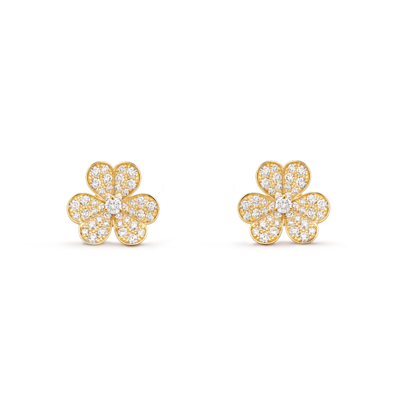 [Elite]FRIVOLE GOLD FLOWER DIAMOND EARRINGS