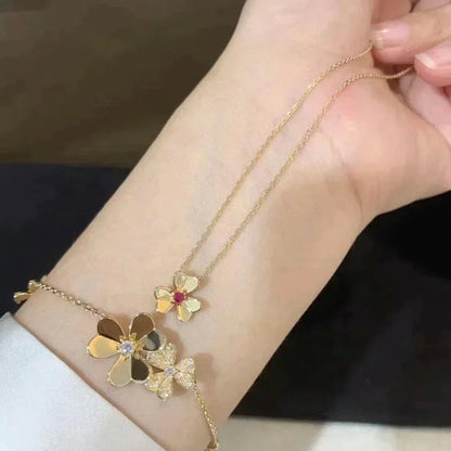 [Elite]FRIVOLE GOLD FLOWER NECKLACE