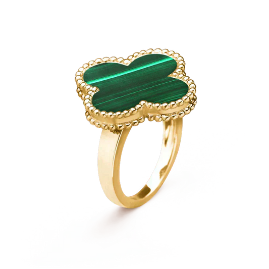[Elite]CLOVER MALACHITE RING