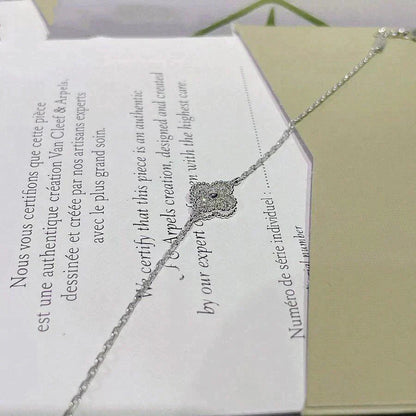 [Elite]CLOVER  SINGLE FLOWER BRACELET SILVER