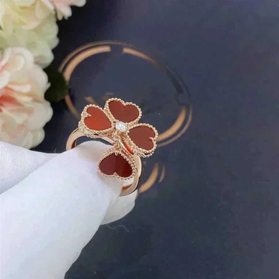[Elite]SWEET CLOVER CARNELIAN RING
