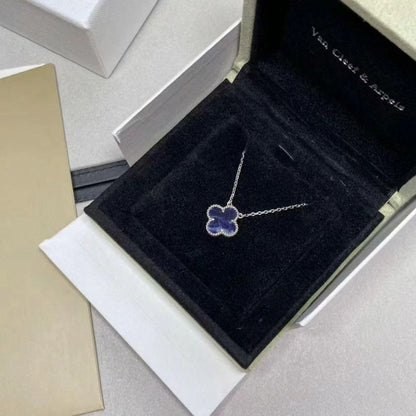 [Elite]CLOVER 15MM PIETERSITE NECKLACE SILVER