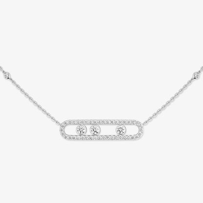 [Elite] Move Pave_ Rose Gold Diamond Necklace