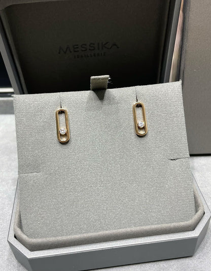 [Elite]MOVE UNO SMALL 1 DIAMOND EARRINGS