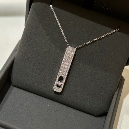 [Elite]MY FIRST DIAMOND PAVED NECKLACE