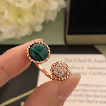 [Elite]PERLEE COULEURS DIAMOND ROSE GOLD BETWEEN THE FINGER RING