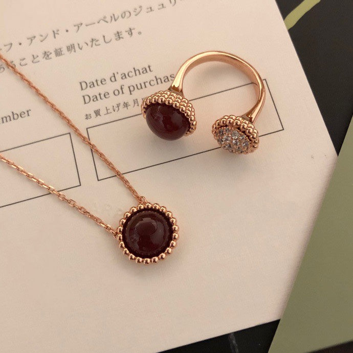 [Elite]PERLEE COULEURS DIAMOND ROSE GOLD BETWEEN THE FINGER RING