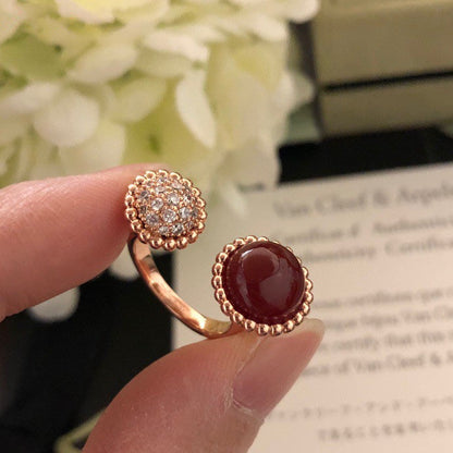 [Elite]PERLEE COULEURS DIAMOND ROSE GOLD BETWEEN THE FINGER RING