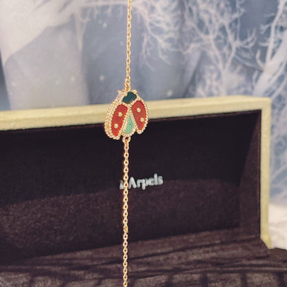 [Elite]LUCKY SPRING 1 MOTIF PINK GOLD BRACELET