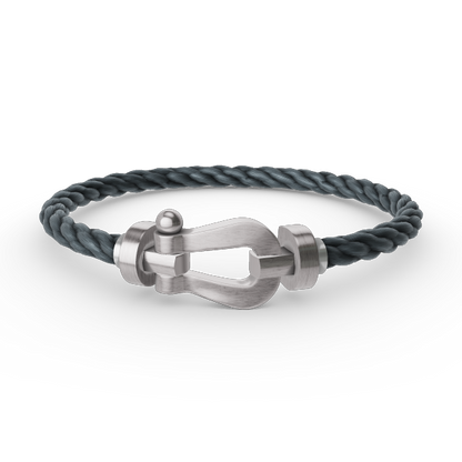[Elite]FORCE LARGE HORSESHOE NO DIAMOND BRACELET SILVER