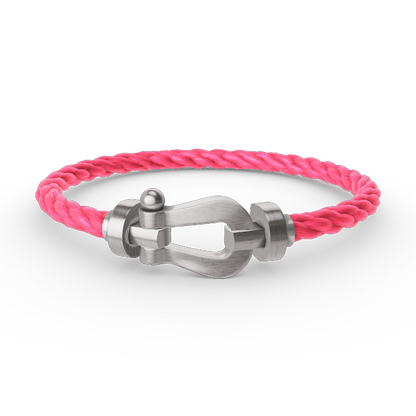 [Elite]FORCE LARGE HORSESHOE NO DIAMOND BRACELET SILVER