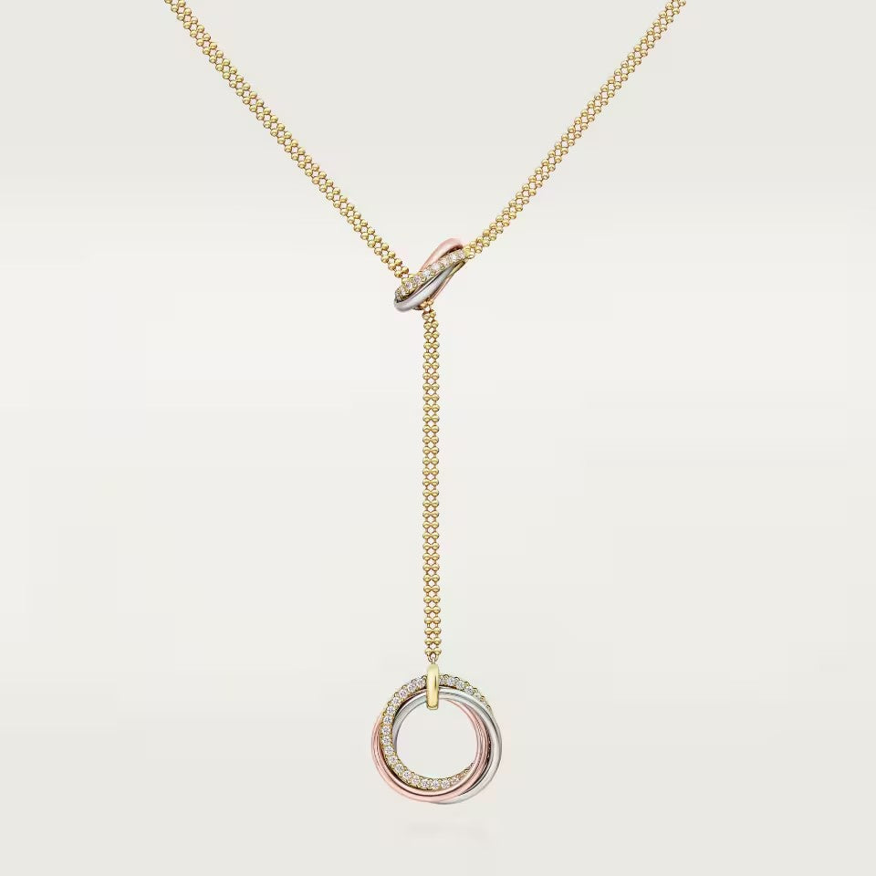[Elite]TRINITY DIAMONDS NECKLACE