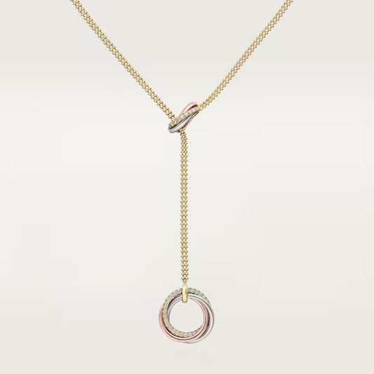 [Elite]TRINITY DIAMONDS NECKLACE