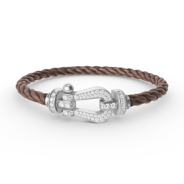 [Elite]FORCE LARGE HORSESHOE FULL DIAMOND BRACELET SILVER