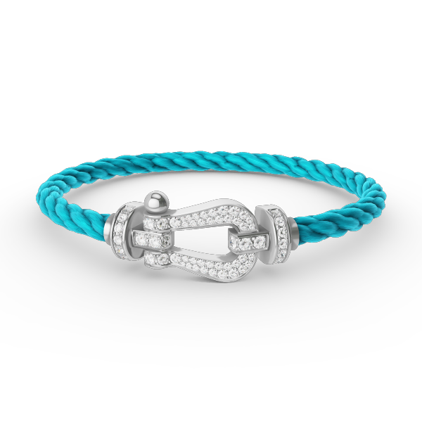 [Elite]FORCE LARGE HORSESHOE FULL DIAMOND BRACELET SILVER