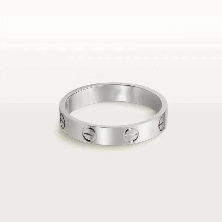 [Elite]LOVE RING 4MM 1 DIAMOND SILVER