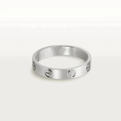 [Elite]LOVE RING 4MM 1 DIAMOND SILVER