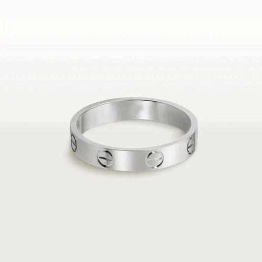 [Elite]LOVE RING 4MM 1 DIAMOND SILVER