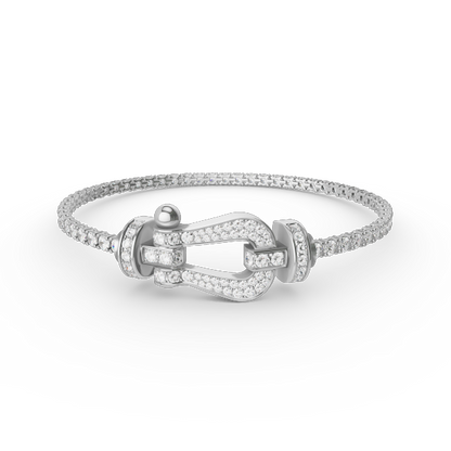[Elite]FORCE  LARGE HORSESHOE FULL DIAMOND TENNIS BRACELET