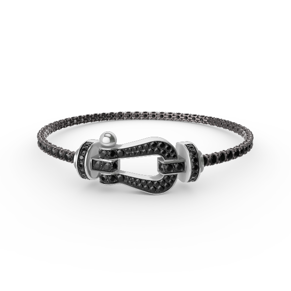 [Elite]FORCE  LARGE HORSESHOE FULL DIAMOND TENNIS BRACELET
